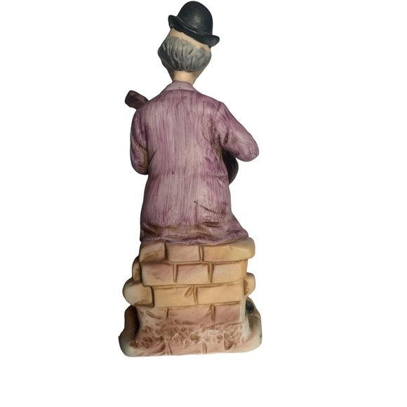 Musician Man With Dog And Guitar 7" Tall 3" Across The Bottom   Good Condition - Picture 2 of 13